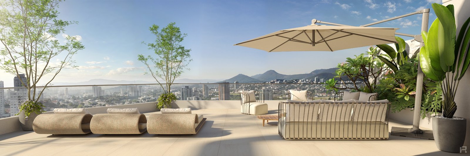 Rooftop com vista panorâmica do Muratori Tower